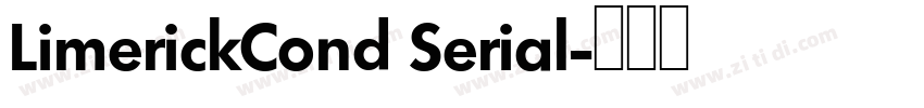 LimerickCond Serial字体转换